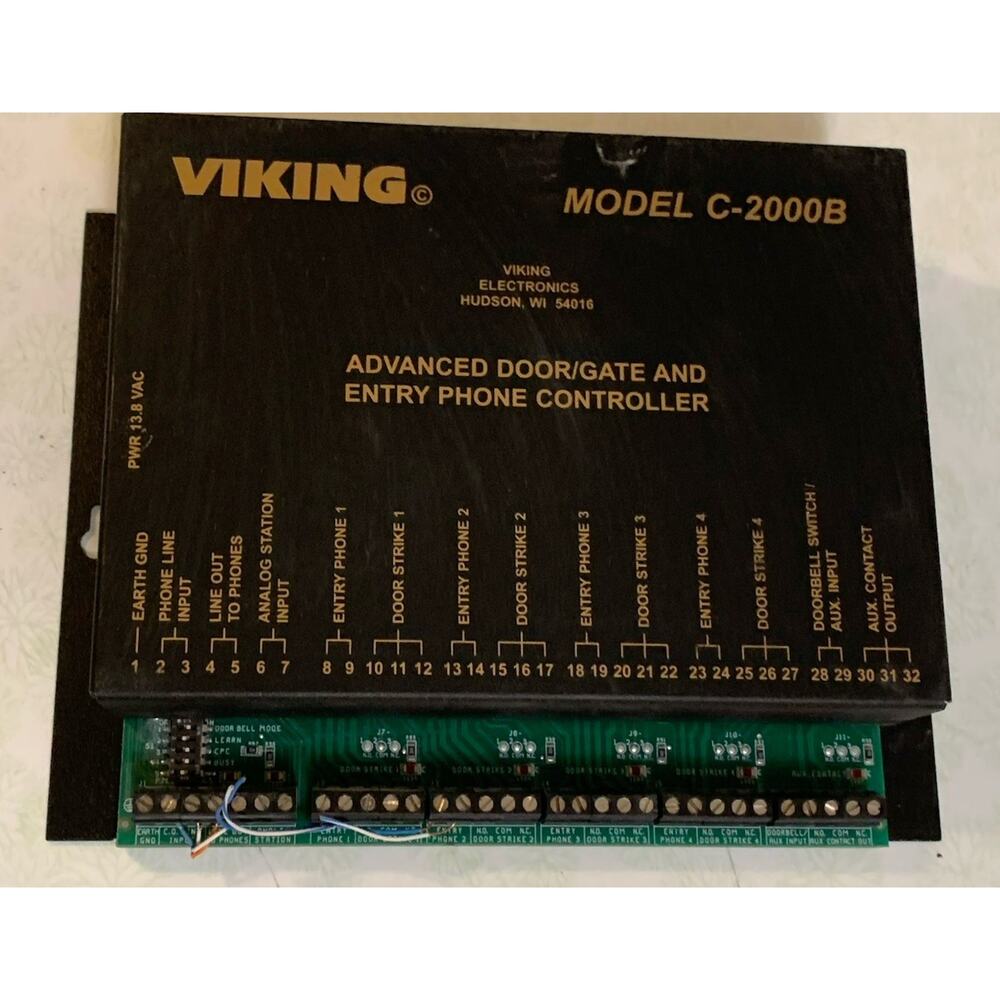 Viking Electronics C-2000B Viking C-2000B Door Entry Controller Working